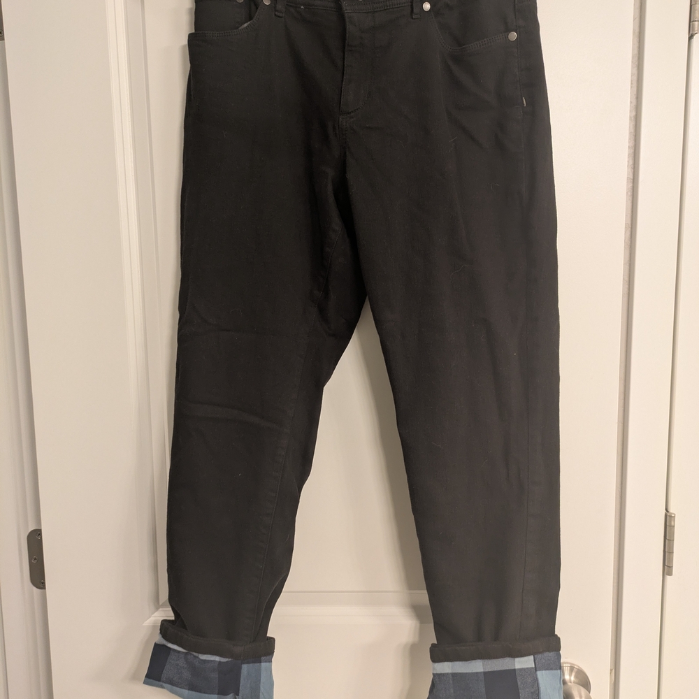 L.L. Bean Black Women's Relaxed Jeans